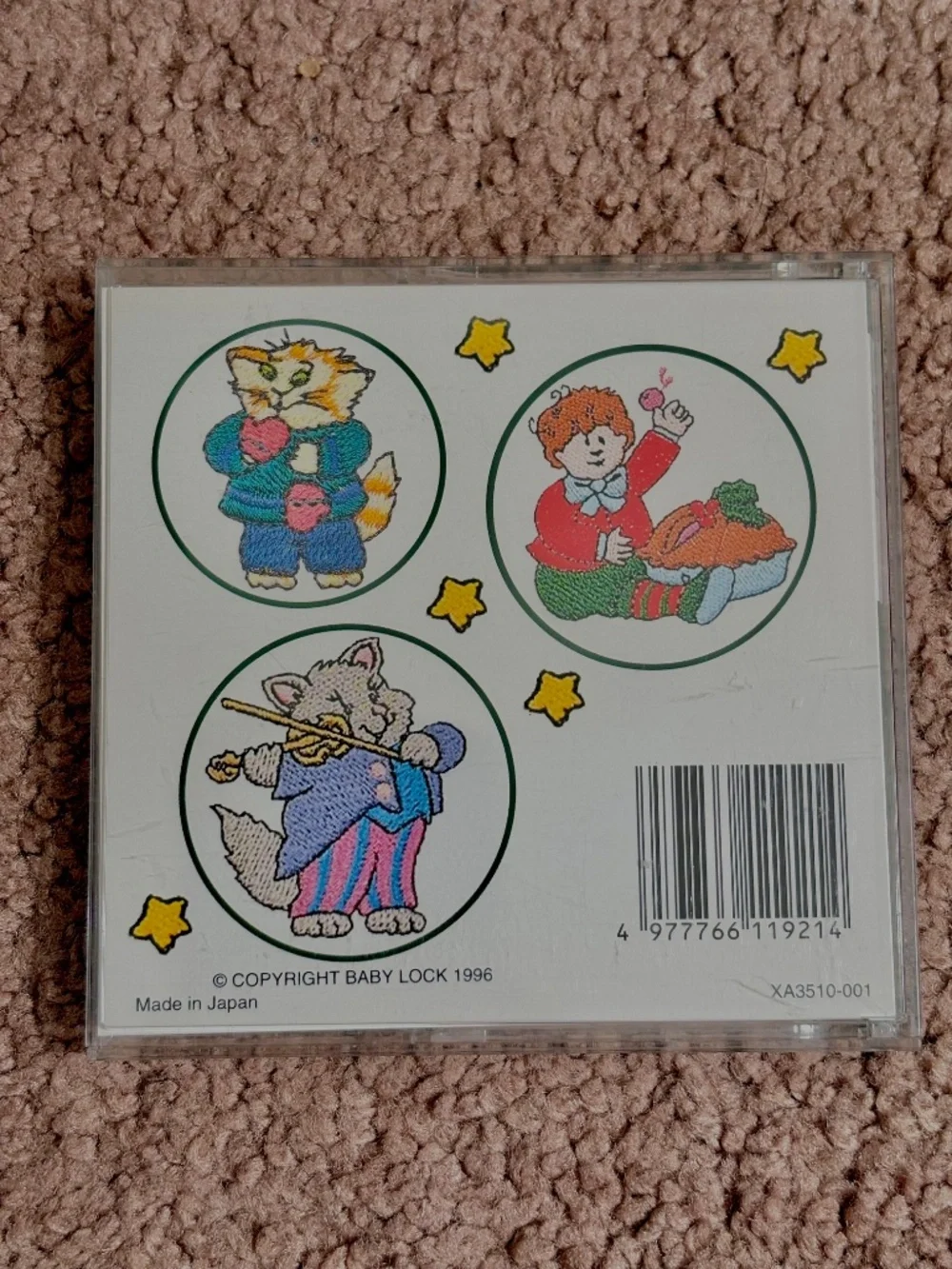 Baby Lock Embroidery Pattern Design Card #24 Mother Goose Bernina & Brother J23